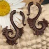 Fakepiercing Tantra Holz Ohrschmuck Holzschmuck (Paar)