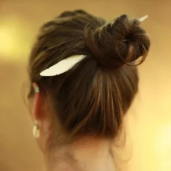 Feder Haarnadel Haarstab Knochenschmuck Haarschmuck