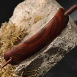 Feine Haarspange aus Holz schlicht - Holzverschluss