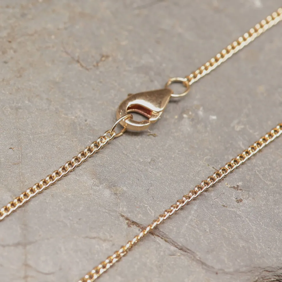 Feine Halskette Bronzefarben 1,5 mm Wikinger Kette
