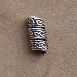feine keltische Bartperle 925 Silber Bartschmuck