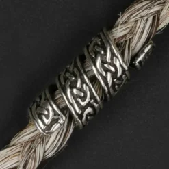 feine keltische Bartperle 925 Silber Bartschmuck