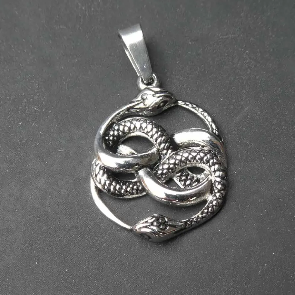 Feiner Auryn Edelstahl Anhänger Ø 1,8cm Schmuck unendliche Geschichte