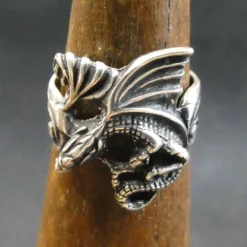 Feiner Drachen Ring Schmuck 925 Silbering Fantasy
