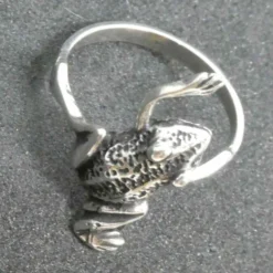 Feiner Frosch Ring Silber Schmuck Silbering 925 Silber