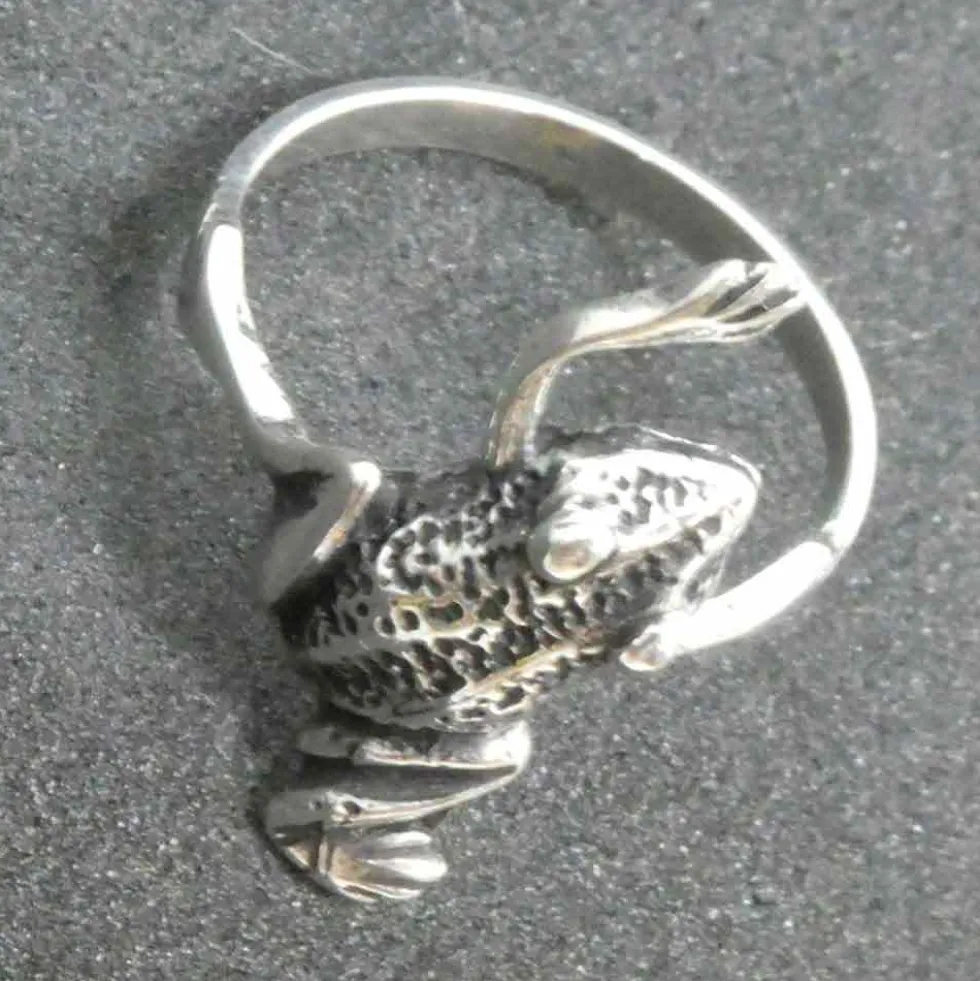 Feiner Frosch Ring Silber Schmuck Silbering 925 Silber