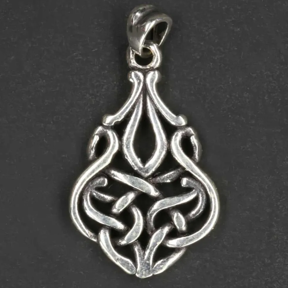 Feiner Kelten Schmuck Anhänger Silber Knoten 925/000
