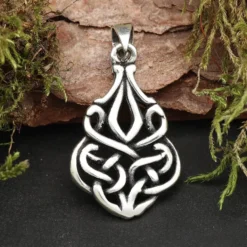 Feiner Kelten Schmuck Anhänger Silber Knoten 925/000