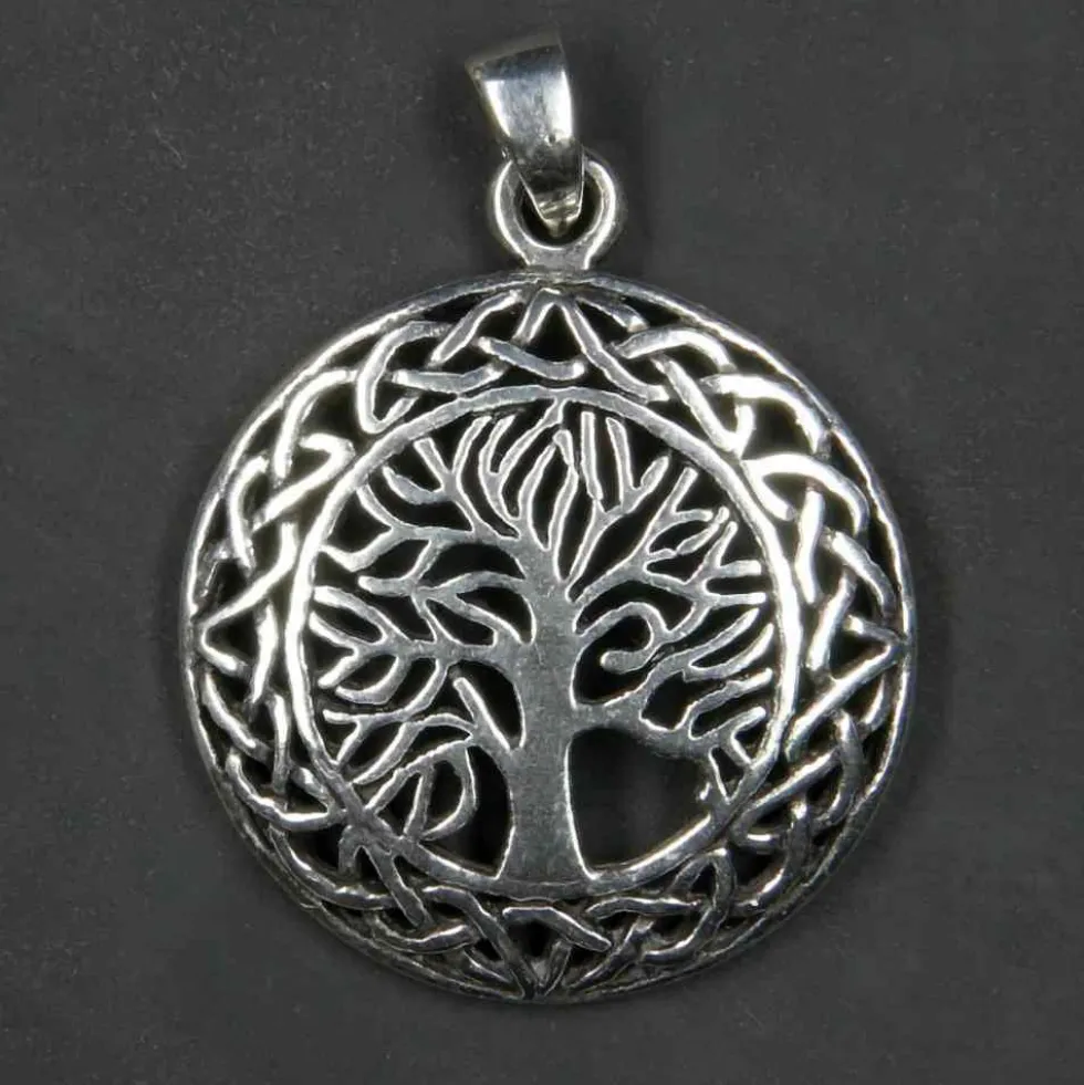 Feiner Lebensbaum keltischer Schmuck 925 Silber