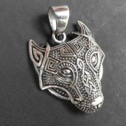 Fenrir Wolf Anhänger mystischer Fenris Kettenanhänger 925 Silber