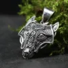 Fenris Wolf Anhänger Schmuck 925 Silber Kettenanhänger