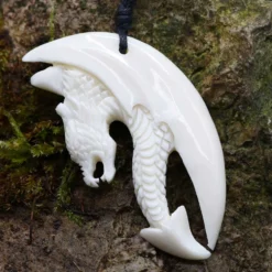 Feuerdrache Schmuck aus Knochen Kette