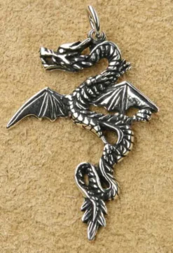 Feuer Drache Schmuck 925 Sterlingsilber Schmuck Anhänger