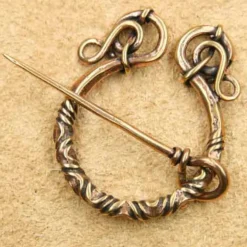 Fibel keltische Brosche Bronze Mittelalter Schmuck
