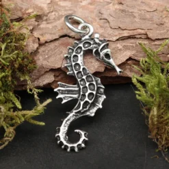 filigranes Seepferdchen Kettenanhänger 925 Silber Schmuck