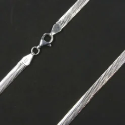 Flache Schlangenkette Silber 4mm Silberkette 925 Silber