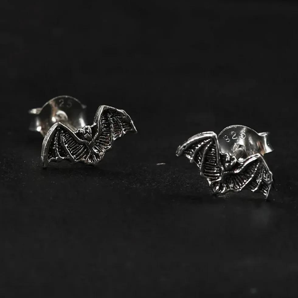 Fledermaus Ohrstecker 925 Silber Ohrschmuck