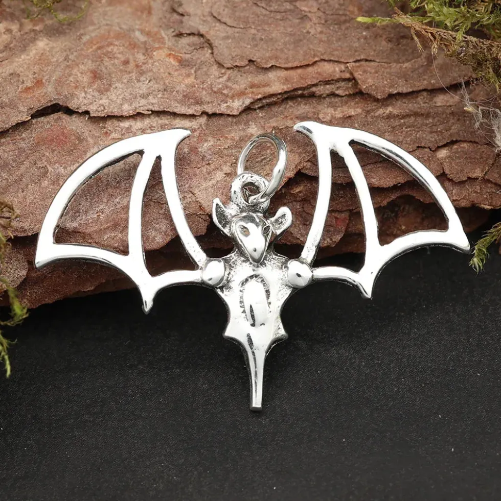 Fledermaus Schmuck Anhänger für Kette 925 Silber