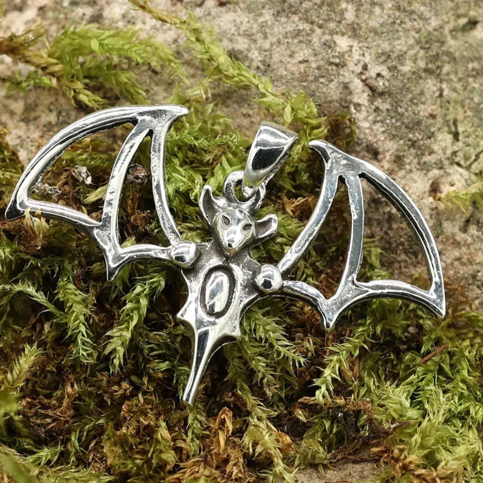 Fledermaus Schmuck Anhänger für Kette 925 Silber