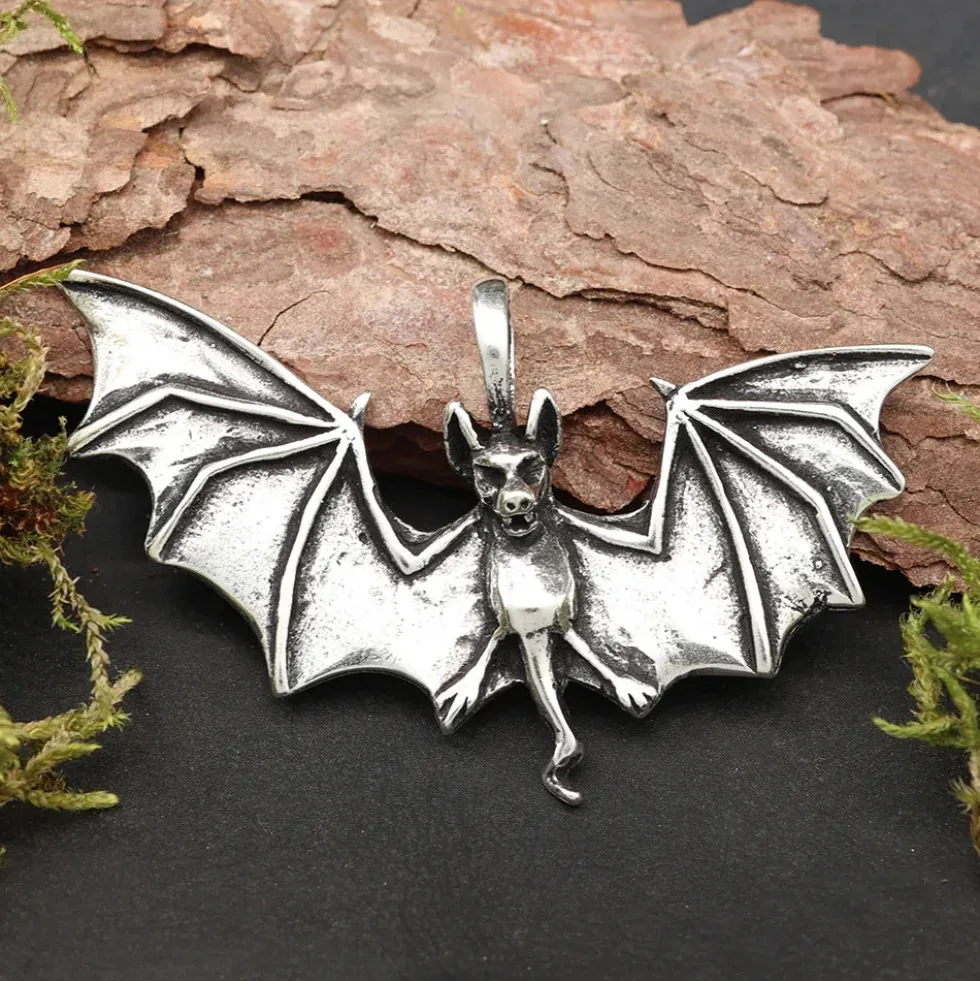 Fledermaus Schmuck Anhänger 925 Silber Kettenanhänger