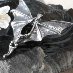 Fledermaus Schmuck Anhänger Silber Kettenanhänger 925 Silber