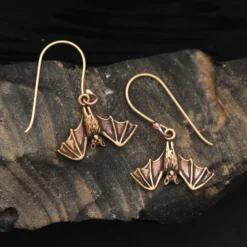 Fledermaus Schmuck Ohrhänger Bronze Paar