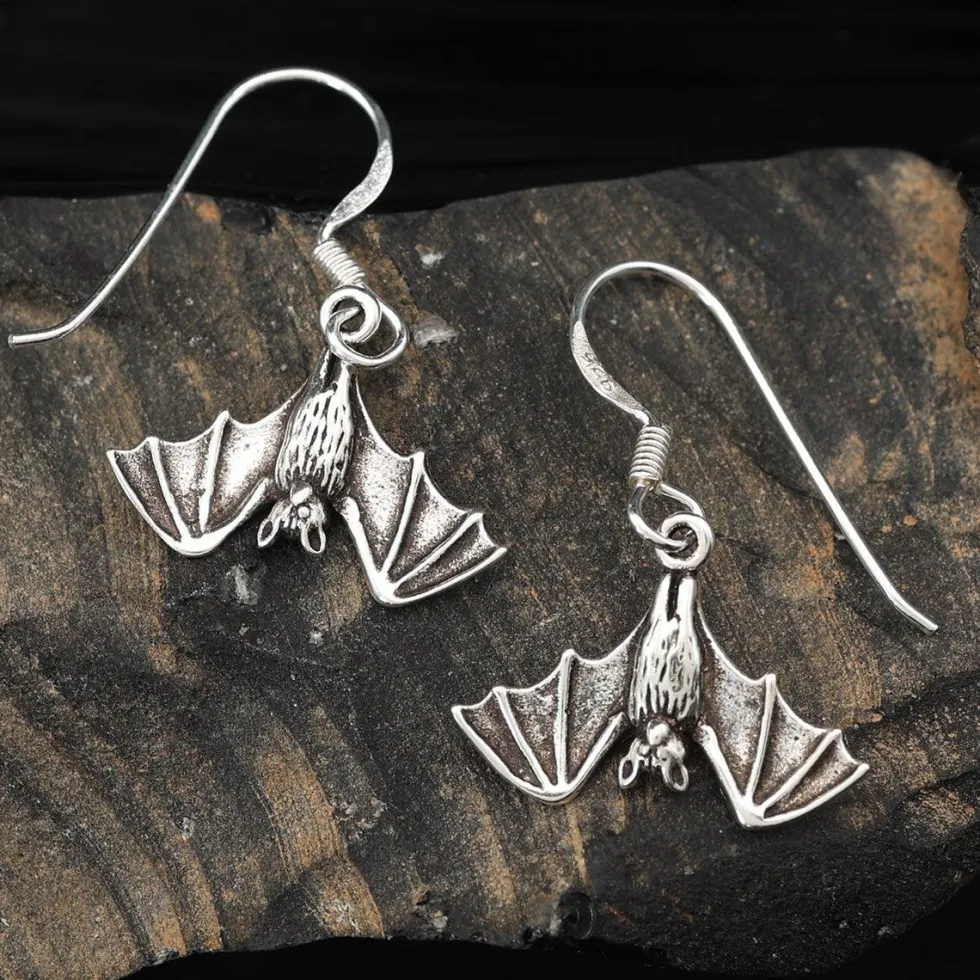 Fledermaus Schmuck Ohrhänger 925 Silber Paar