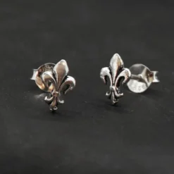 Fleur de Lys Ohrstecker Ohrring Silber 925 Ohrschmuck Lilie