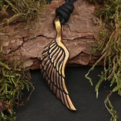 Flügel Anhänger Beschützer Schmuck Bronze Kette