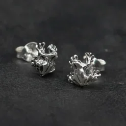 Frosch Ohrstecker 925 Silber Ohrschmuck