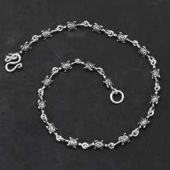 Fußkette Sterlingsilber Schildkröte Fußschmuck Sommer