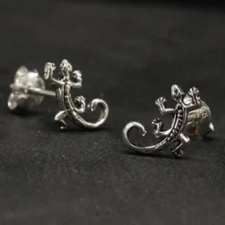Gecko Ohrstecker Ohrschmuck 925 Silber Ohrschmuck
