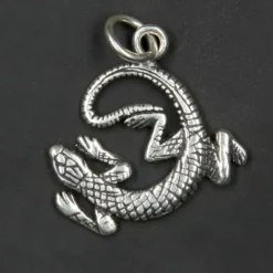 Gecko Schmuck Anhänger Echse Silberschmuck 925/000