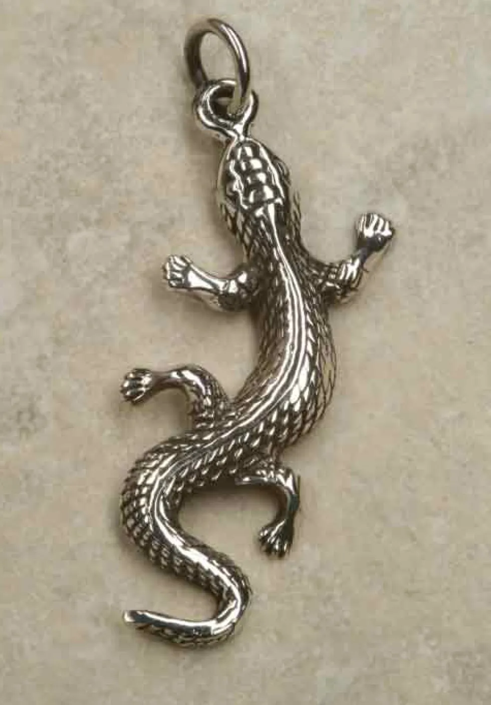 Gecko Schmuck Anhänger Filigrane Echse 925 Silber