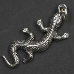 Gecko Schmuck Anhänger Filigrane Echse 925 Silber