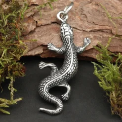 Gecko Schmuck Anhänger Filigrane Echse 925 Silber