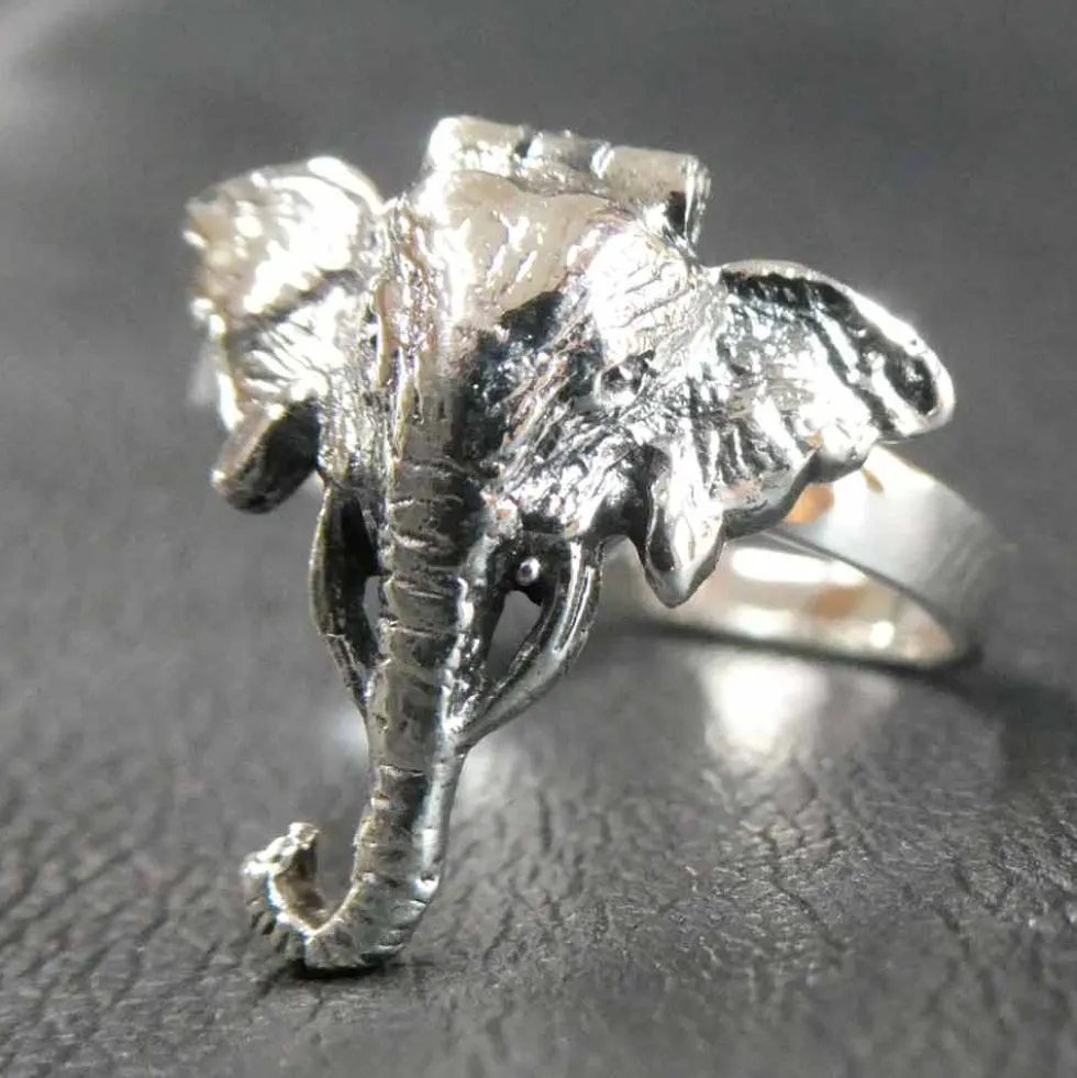 Giftring Elefant Ring mit Fach Silber Schmuck 925 Silber