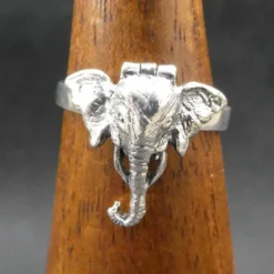 Giftring Elefant Ring mit Fach Silber Schmuck 925 Silber
