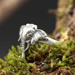 Giftring Elefant Ring mit Fach Silber Schmuck 925 Silber