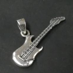 Gitarre Anhänger Musiker Schmuck Gitarrist 925 Silber