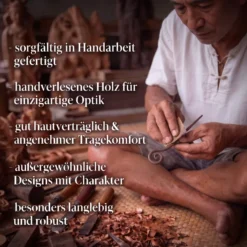 Haarspange schlicht Haarschmuck aus Holz