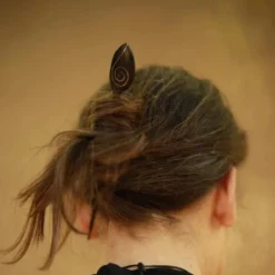 Haarstab mit Edelstahl verziert lange Spirale Haarschmuck für Hochsteckfrisuren