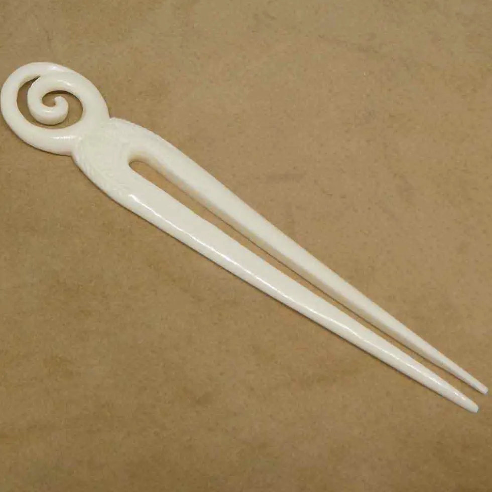Haarstab Spirale Knochen Haarschmuck