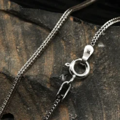 Halskette "Fischgräte" 1,5mm Vierkant Silberkette 925 Silber