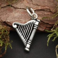 Harfe Schmuck Kettenanhänger 925 Silberschmuck