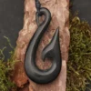Hei Matau Maori Hornschmuck Anhänger Kette