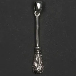Hexenbesen Schmuck Anhänger Silber Kettenanhänger Hexe 925 Silber
