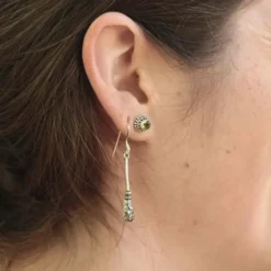 Hexen Besen Schmuck Ohrhänger Sterlingsilber (Paar)