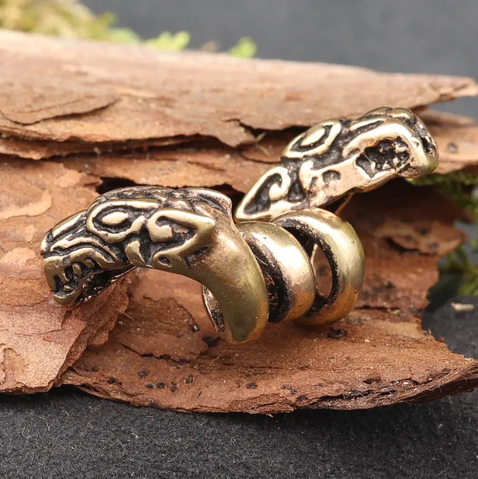 Himmelswölfe Bartperle Bartschmuck Bronze Haarschmuck
