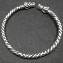 Himmelswölfe Frauen Armreif Silber Wikinger Armschmuck 925 Silber